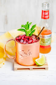 pomegranate moscow mule mixop