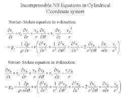 ns equations in einstein notation p m v