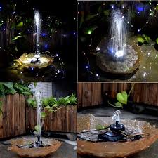 Lewisia 8w Solar Fountain Pump With Led