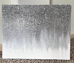 White Silver Bling Glitter Wall Decor