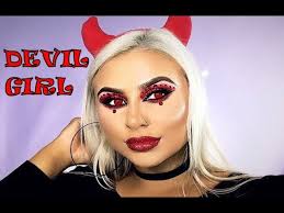 devil halloween makeup look