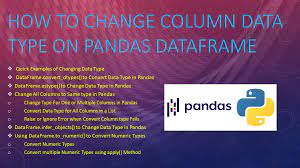 change data type in pandas