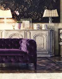 Padlocksandpearls Purple Velvet Sofa