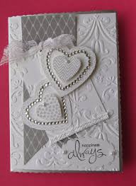 Wedding dress and tuxedo card from just julie b's stamping place continue to 12 of 25 below. Wedding Card Hearts And Embossing Homemade Wedding Cards Wedding Card Diy Wedding Cards Handmade