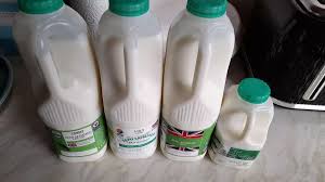 i compared milk from tesco aldi m s