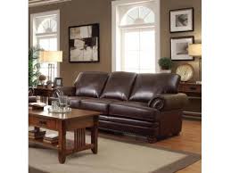 bonded leather sofa in brown for