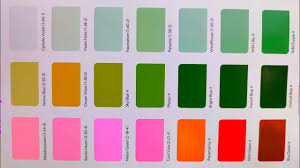 indigo pu enamel colour chart latest