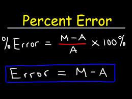percent error made easy you