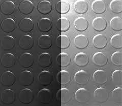 coin pattern grey pvc matting