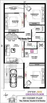25 By 50 House Plans 1250 Sqft House