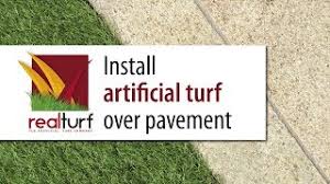 We are often asked whether it is possible to lay artificial lawn on top of concrete paving slabs. Install Artificial Turf Over Pavement Youtube