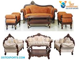 Whether it is about centralizing your living room with a designer sofa set online or to add an adequate seating. Best Quality Hand Carved Wooden Sofa Set Dst International