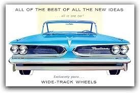 Amazon.com: 1959 Pontiac - Wide-Track Wheels - Promotional Advertising  Poster: Posters & Prints