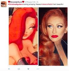 christina aguilera is now a redhead