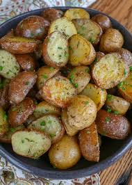 rosemary roasted potatoes barefeet in