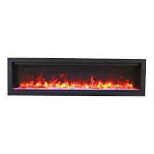Valuxhome electric fireplace, 43 inches electric fireplace heater insert with overheating protection, fire crackling sound, remote control, 750/1500w, black. Amantii 50 Built In Electric Fireplace W Sound Sym 50 Bespoke