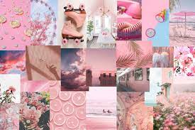 Pink Aesthetic Collage Kit 100 Prints ...