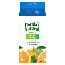 natural orange no pulp juice
