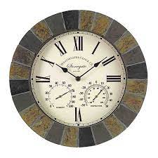 stonegate slate effect wall clock