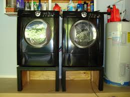 The diy plans to build single washer and dryer pedestals feature a drawer under each pedestal to hide detergent, dryer sheets, fabric softener, or even a few tools! Washing Machine And Dryer Pedestal Stand A Diy Happiness 5 Steps With Pictures Instructables