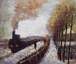 The Train In The Snow Painting by Claude Monet Reproduction | iPaintings.com