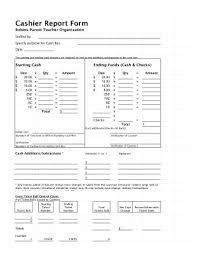 cash register report template