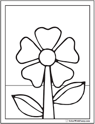 Spring coloring pages for preschool, kindergarten and elementary school children to print and color. Spring Flowers Coloring Page 28 Spring Coloring Pages