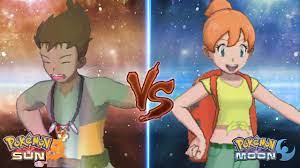 Pokemon Sun and Moon: Alola Brock Vs Alola Misty (Brock Vs Misty) - YouTube