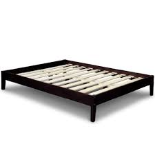 solid hardwood platform bed set