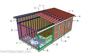 12 24 lean to shed roof plans