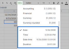 change date format in google sheets