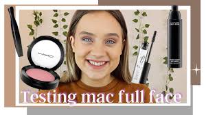testing full face of mac cosmetics is