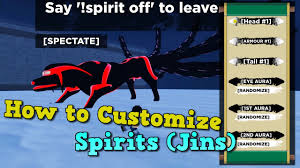 customize your spirit shindo life
