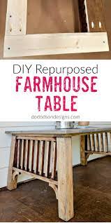 how i made a diy farmhouse table from