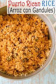 puerto rican rice arroz con gandules