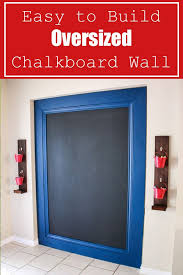 Diy Framed Chalkboard Wall The