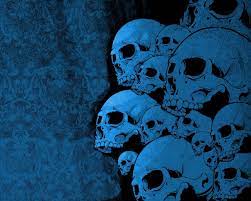 blue skulls