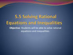 ppt 5 5 solving rational equations