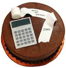 Birthday cake accountant gambar png