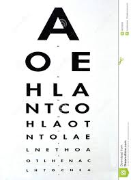 Eye Examination Snellen Chart Stock Photo Image Of