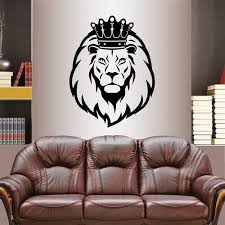 Vinyl Decal Lion King With Crown Lion