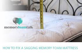 fix a sagging memory foam mattress