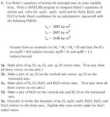 Equations Of Motion For Principal Axes