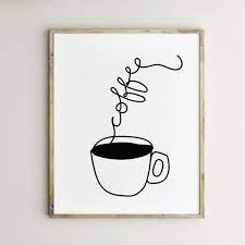 Coffee Artwork Coffee Print Coffee Art