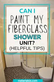 paint your fiberglass shower unit