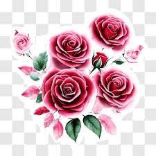 beautiful pink roses in bloom