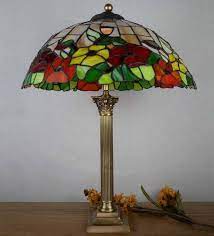 floradil cream stained glass shade