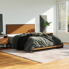 size mattress base platform bed frame