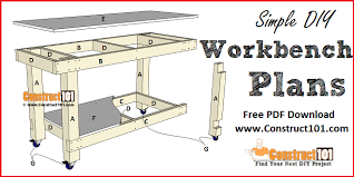 Includes sketchup files and detailed pdf plans. Simple Workbench Plans Construct101
