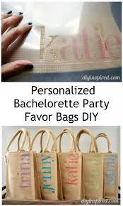 diy bachelorette party favor bags diy